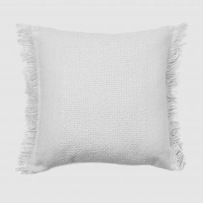 Logan & Mason Piper Silver Hand Woven Textured Artisan Cushion | 50x50cm | Silver